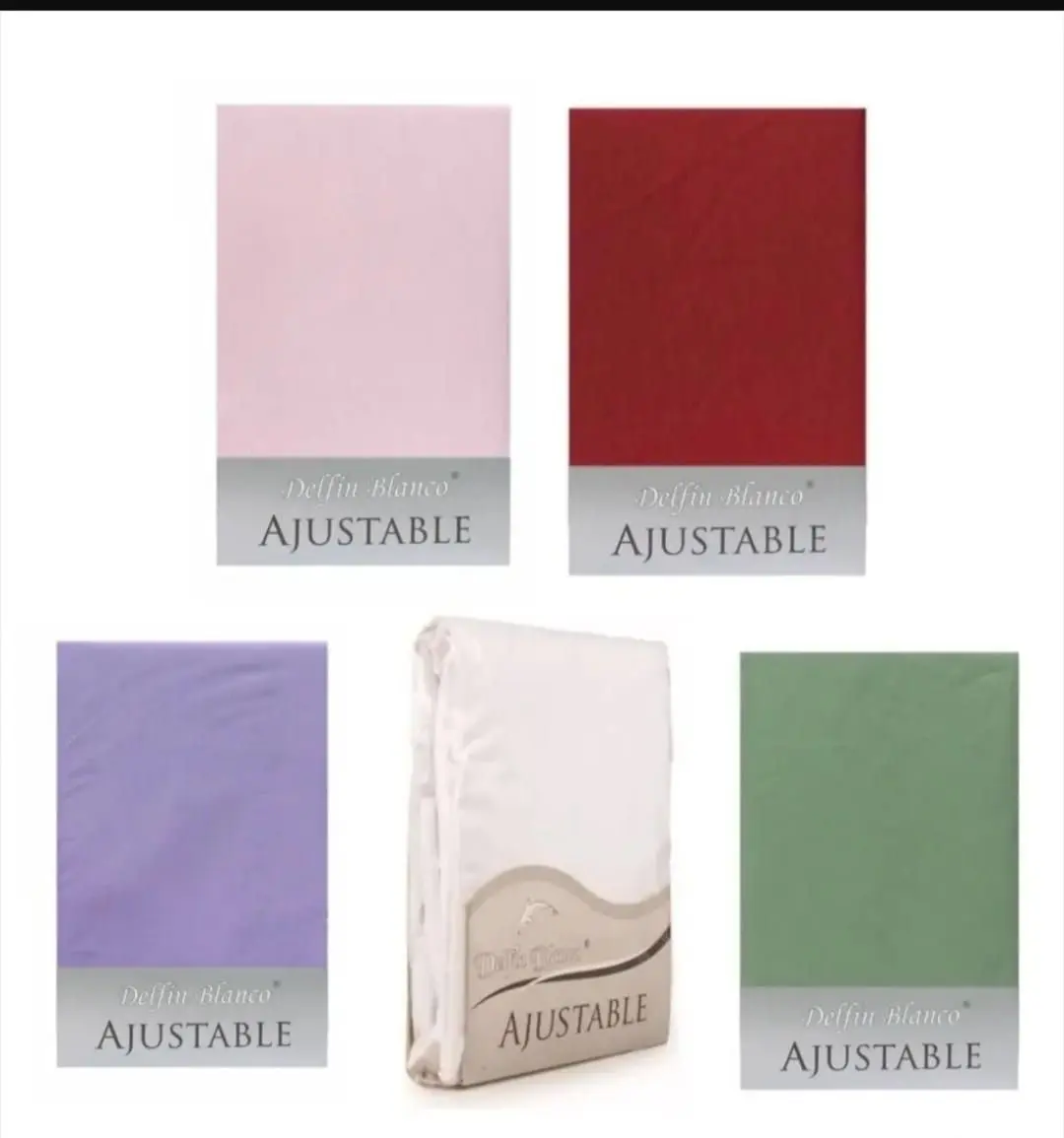 Sabanas Ajustables Percal Delfin Blanco Twin Size V/Colores