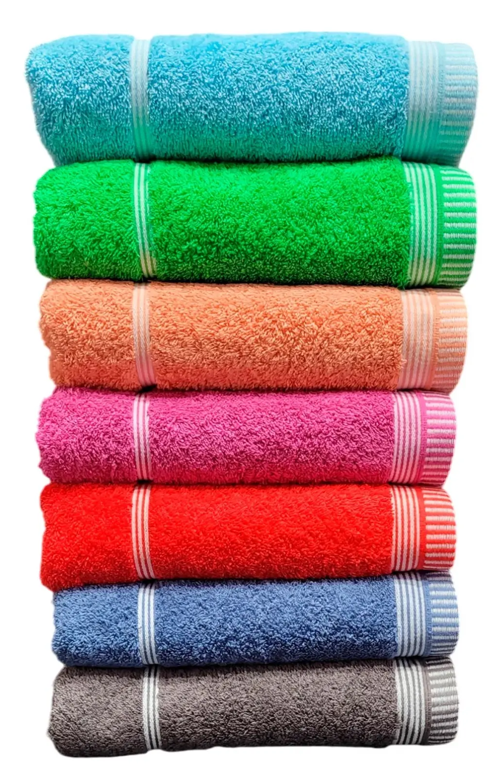 Toallon Arcoiris Nautico 100% Algodon 500 Gr 80x150cm V/Colores