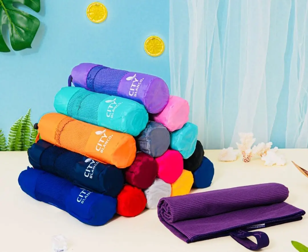 Toallon de Secado Rapido City Blanco 100% Poliester (70x150cm)