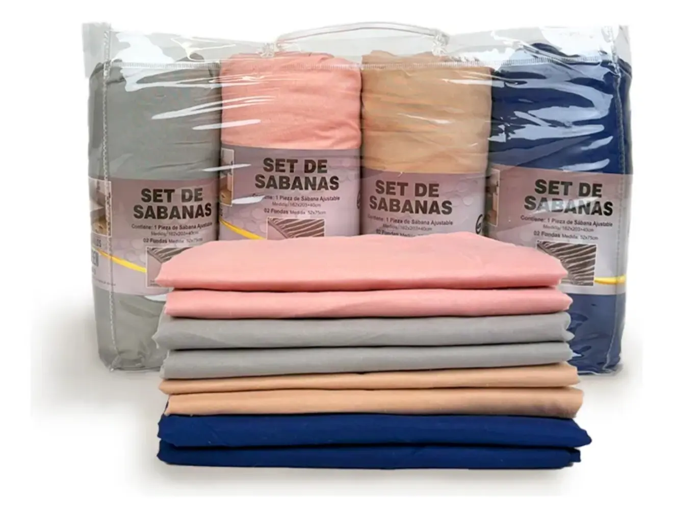 Ajustables Full Size Goldsun 4 Piezas 100% Algodon