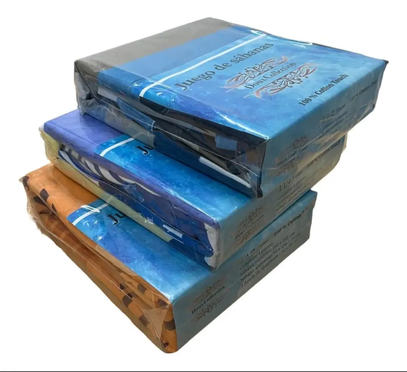 Juego Sabanas Economicas Doux Collection 1 1/2 Plazas (3 Piezas)