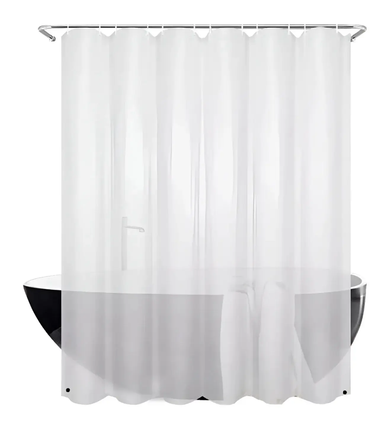 Protector Cortina Baño 70 Micrones Antihongos Color Transparente DecoHome