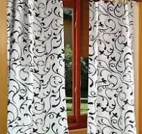 Cortinas Carioca Largas Estampadas V/Diseños (190x130cm) Dos Paños