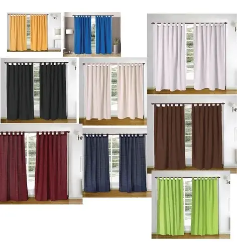 Cortinas Madras Largas V/Colores (200x140cm)